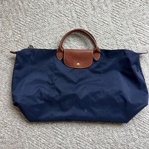 Longchamp Navy Tote Bag